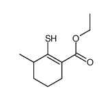 ethyl 3-methyl-2-sulfanylcyclohexene-1-carboxylate Structure