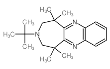 3-tert-butyl-1,1,5,5-tetramethyl-2,4-dihydroazepino[4,5-b]quinoxaline结构式