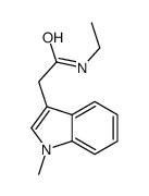 N-ethyl-2-(1-methylindol-3-yl)acetamide结构式