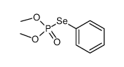 O,O-dimethyl Se-phenyl phosphoroselenoate Structure