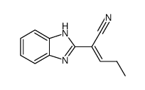 1H-Benzimidazole-2-acetonitrile,alpha-propylidene-(9CI)结构式