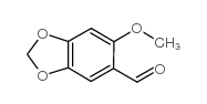 6-甲氧基苯并[1,3]二恶唑-5-甲醛结构式