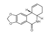(4ar,11bt)-3,4a,5,11b-tetrahydro-4H-[1,3]dioxolo[4,5-j]phenanthridin-6-one结构式