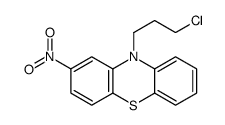 10-(3-chloropropyl)-2-nitrophenothiazine结构式