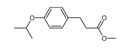3-(4-isopropoxy-phenyl)propionic acid methyl ester Structure