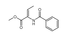 (Z)-α-N-benzoylamino-2-butenoic acid methylester结构式
