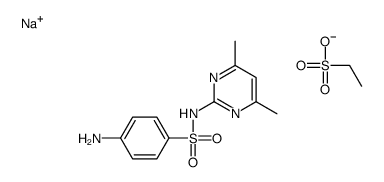 sodium,4-amino-N-(4,6-dimethylpyrimidin-2-yl)benzenesulfonamide,ethanesulfonate Structure