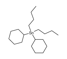 (C4H9)2Sn(cyclo-C6H11)2结构式