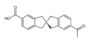 (R)-(+)-5'-Acetyl-2,2'-spirobiindan-5-carbonsaeure Structure