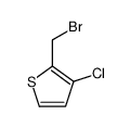 2-(bromomethyl)-3-chlorothiophene结构式