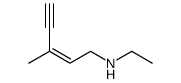 N-ethyl-3-methylpent-2-en-4-yn-1-amine结构式