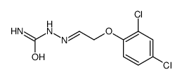 [2-(2,4-dichlorophenoxy)ethylideneamino]urea Structure