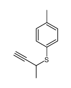 1-but-3-yn-2-ylsulfanyl-4-methylbenzene结构式