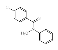 Benzenecarbothioamide,4-chloro-N-methyl-N-phenyl- Structure