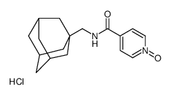 N-(1-ADAMANTYLMETHYL)ISONICOTINAMIDE 1-OXIDE HYDROCHLORIDE Structure