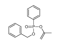 [phenyl(prop-1-en-2-yloxy)phosphoryl]oxymethylbenzene结构式