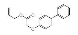 prop-2-enyl 2-(4-phenylphenoxy)acetate Structure