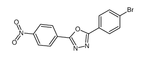 2-(4-bromophenyl)-5-(4-nitrophenyl)-1,3,4-oxadiazole Structure
