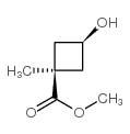 顺式-3-羟基-1-甲基环丁烷甲酸甲酯结构式