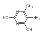 2,4(1H,3H)-Pyrimidinedione,5-amino-6-methyl- Structure