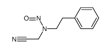 N-Nitroso-N-[2-phenyl-ethyl]-amino-acetonitril Structure