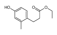 Ethyl 3-(4-hydroxy-2-methylphenyl)propanoate Structure