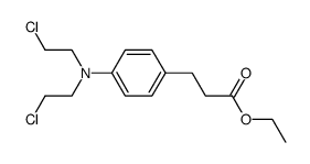 ethyl 3-[4-(N,N-bis(2-chloroethyl)amino)phenyl]propanoate Structure