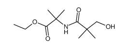 ethyl 2-[(3-hydroxy-2,2-dimethylpropanoyl)amino]-2-methylpropanoate Structure