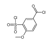 3-chlorosulfonyl-4-methoxybenzoyl chloride结构式