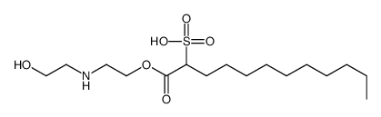 1-[2-(2-hydroxyethylamino)ethoxy]-1-oxododecane-2-sulfonic acid结构式