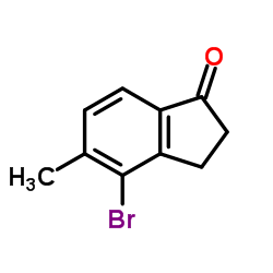 4-溴-5-甲基-2,3-二氢-1H-茚-1-酮结构式