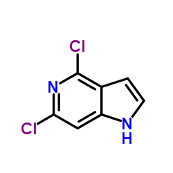 4,6-二氯-1H-吡咯并[3,2-C吡啶结构式