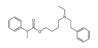 2-Phenylpropionic acid 4-[ethyl(phenethyl)amino]butyl ester结构式
