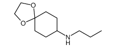N-propyl-1,4-dioxaspiro[4.5]decan-8-amine结构式