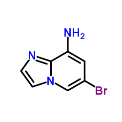 6-溴咪唑[1,2-A]吡啶-8-胺结构式