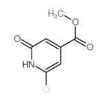 methyl 2-chloro-6-oxo-1H-pyridine-4-carboxylate结构式