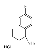 (1R)-1-(4-氟苯基)丁基胺盐酸盐结构式
