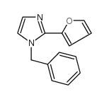 1-苄基-2-呋喃-2-基-1H-咪唑结构式