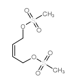 顺式-1,4-双-(甲基磺酰氧基)-2-丁烯结构式