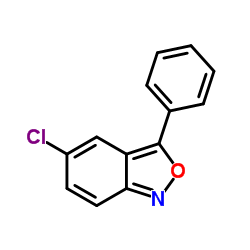 5-氯-3-苯基苯并[c]异唑结构式