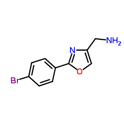 1-[2-(4-Bromophenyl)-1,3-oxazol-4-yl]methanamine Structure