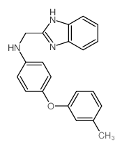 1H-Benzimidazole-2-methanamine,N-[4-(3-methylphenoxy)phenyl]- Structure