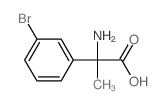 Benzeneacetic acid, a-amino-3-bromo-a-methyl- Structure
