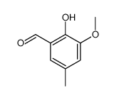 2-羟基-3-甲氧基-5-甲基苯甲醛结构式