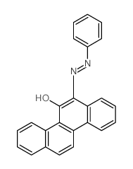 5-Chrysenol,6-(2-phenyldiazenyl)- Structure