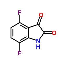 4,7-Difluoro-1H-indole-2,3-dione Structure