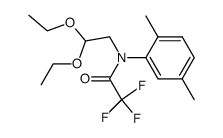 N-(2,2-diethoxyethyl)-N-(2,5-dimethylphenyl)-2,2,2-trifluoroacetamide结构式