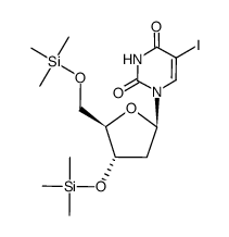 di-O-trimethylsilyl-5-iodo-2'-deoxyuridine结构式