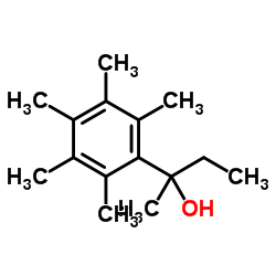 Benzyl alcohol, alpha-ethyl-alpha,2,3,4,5,6-hexamethyl- (4CI) structure