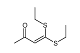 4,4-bis(ethylsulfanyl)but-3-en-2-one结构式
